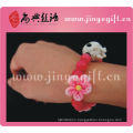 Handmade Polymer Clay Beaded Jewellery Beautiful Pink Flower Bracelet